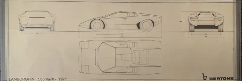 A Fascinating Selection of Ten Bertone Blueprints from the 1-For Sale