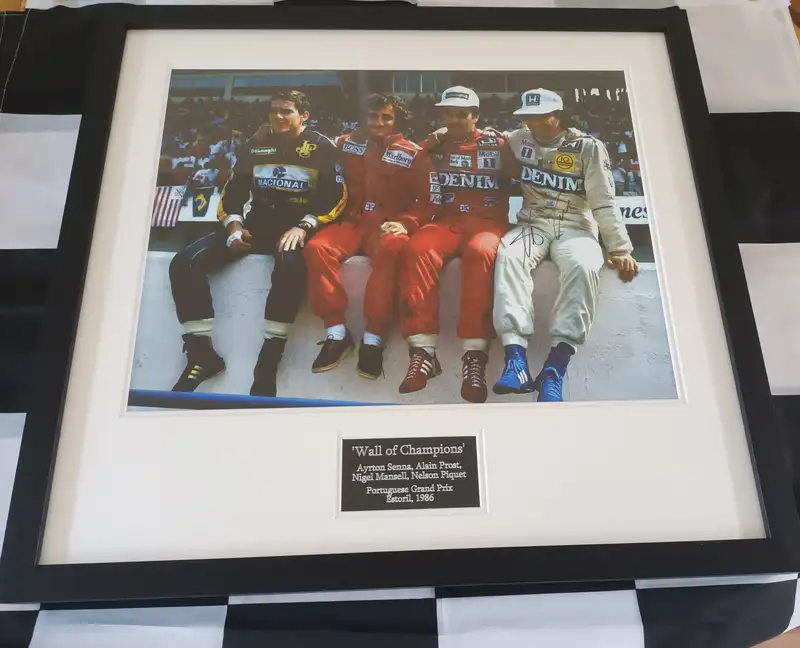 'Wall of Champions' Signed by Alain Prost, Nigel Mansell and-For Sale