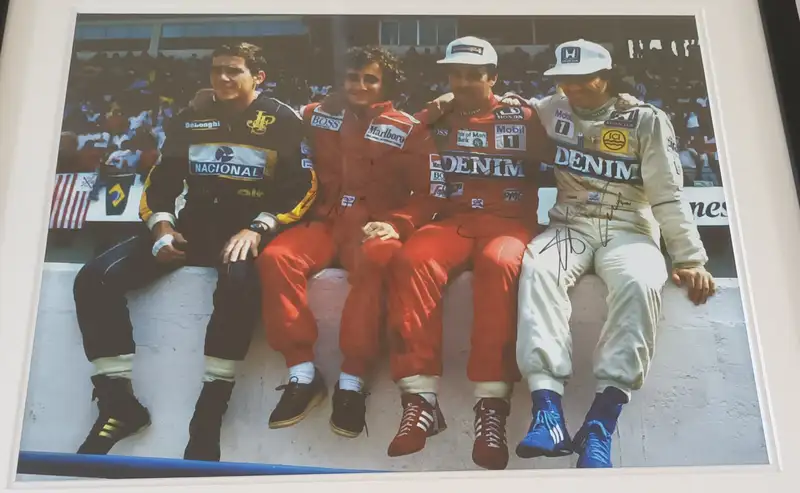'Wall of Champions' Signed by Alain Prost, Nigel Mansell and-For Sale