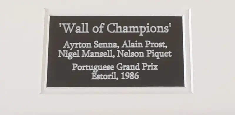 'Wall of Champions' Signed by Alain Prost, Nigel Mansell and-For Sale