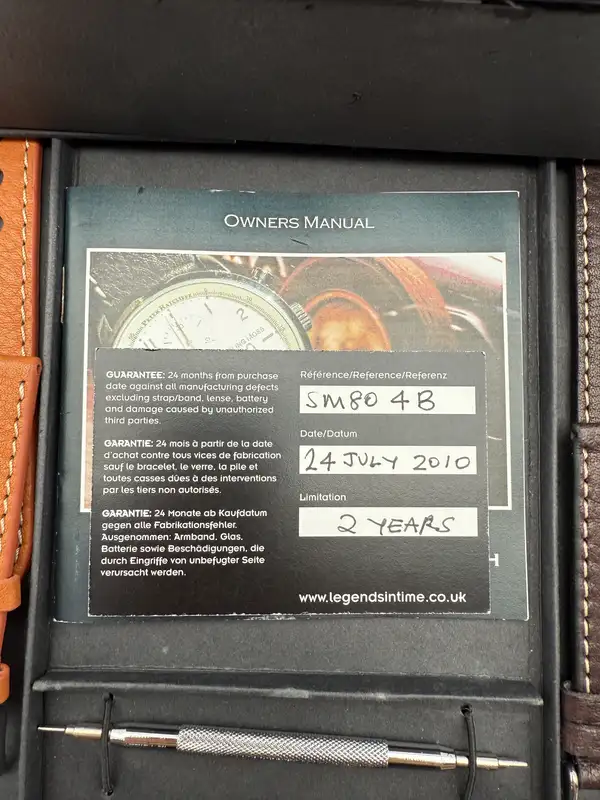 Legends In Time Wristwatch from The Stirling Moss 80 Collect-For Sale