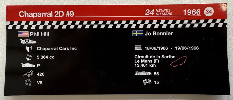 A Pair of Chaparral Sports Racing Models Presented in Perspe-For Sale