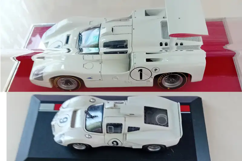 A Pair of Chaparral Sports Racing Models Presented in Perspe-For Sale