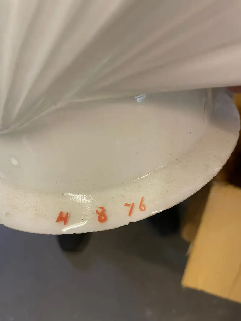 A Pair of 1976 Shell Petrol Pump Globes-Sold