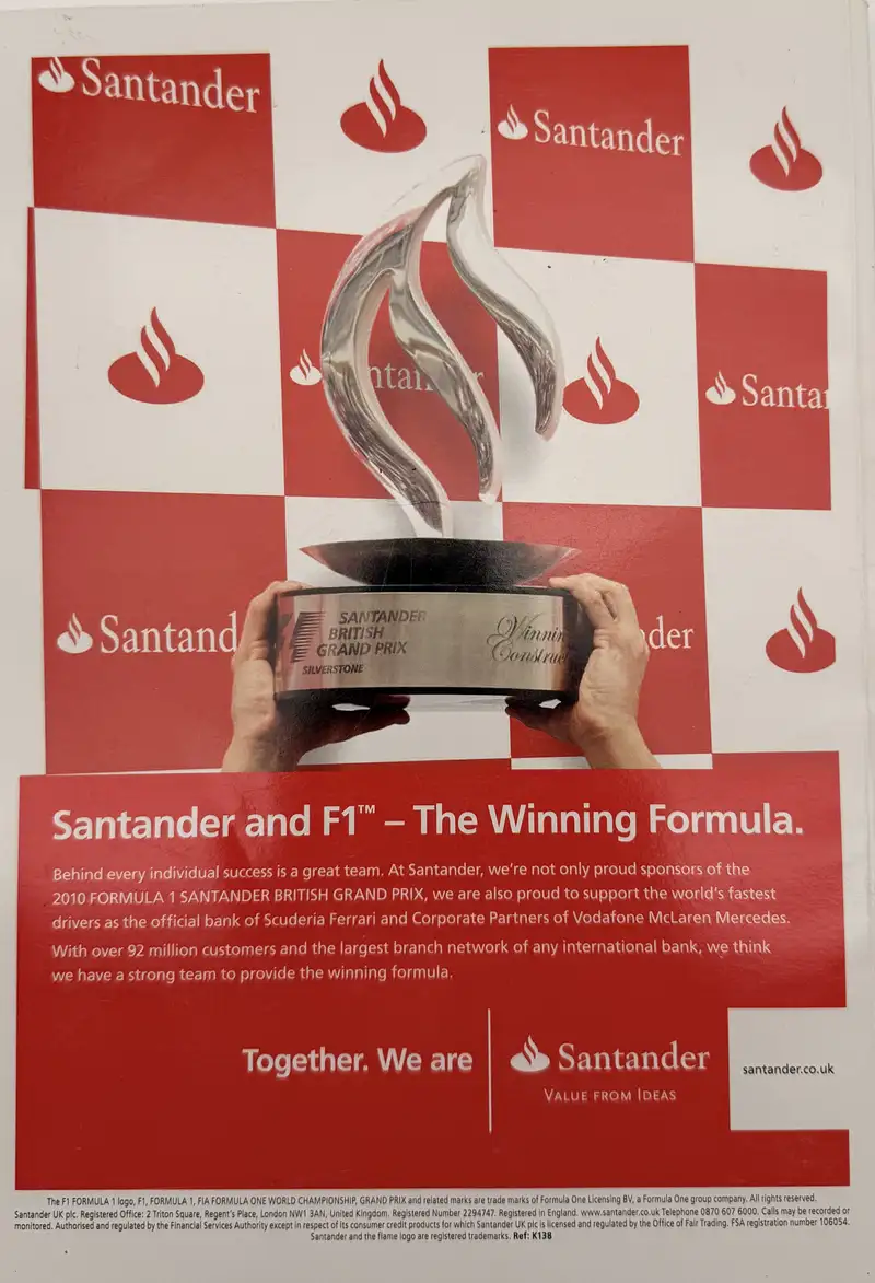 Multi-Signed 2010 Formula 1 British Grand Prix Official Prog-Sold