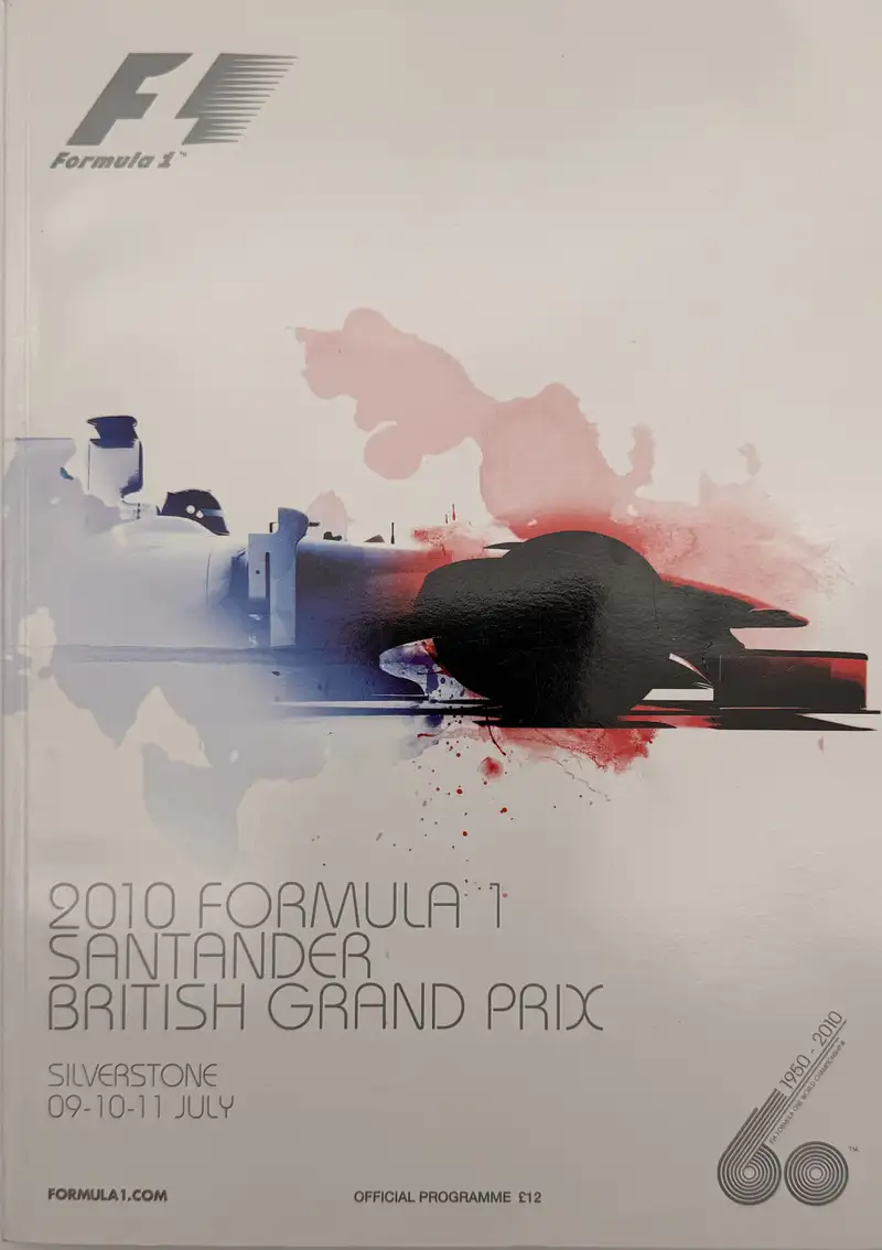 Multi-Signed 2010 Formula 1 British Grand Prix Official Prog-Sold