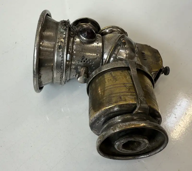 Pre-WWI Self-Generating Acetylene Headlamp-For Sale
