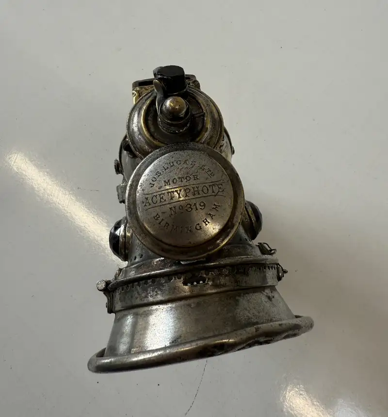 Pre-WWI Self-Generating Acetylene Headlamp-For Sale