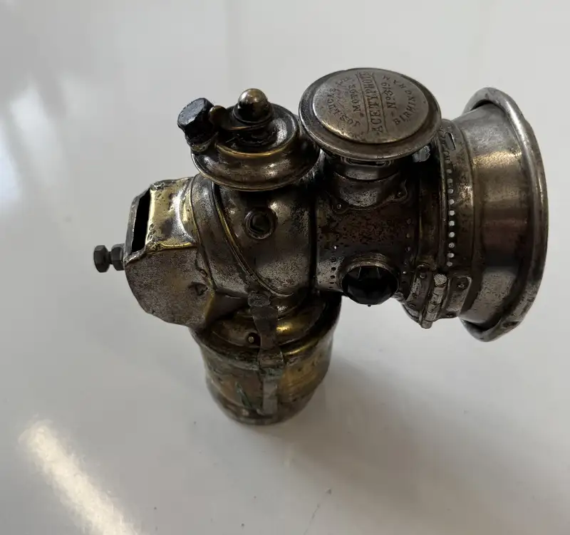 Pre-WWI Self-Generating Acetylene Headlamp-For Sale
