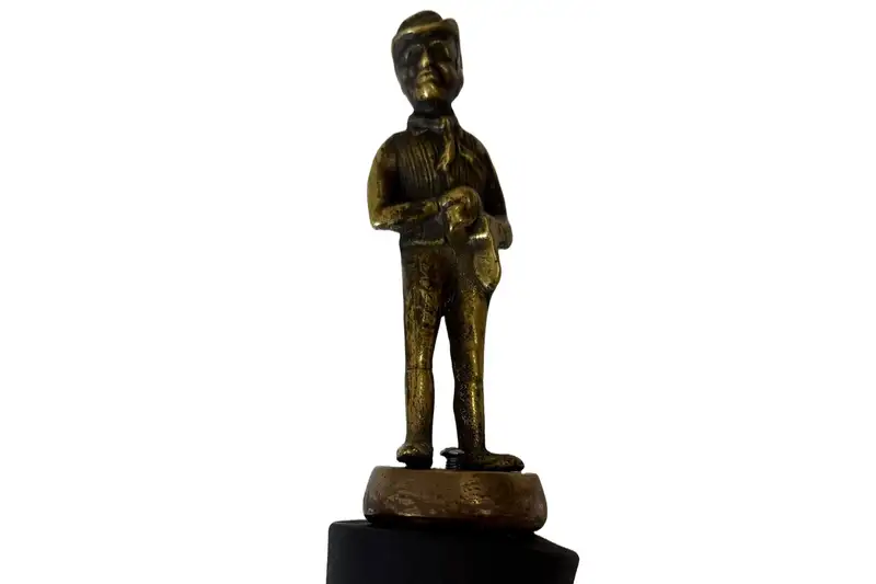Brass Accessory Mascot Featuring A Charles Dickens Character-For Sale