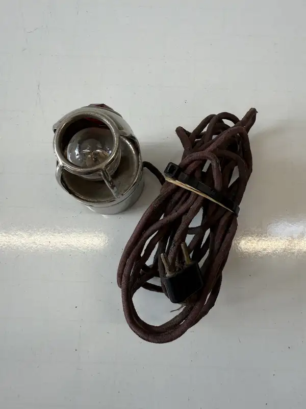 Edwardian Period Nickel Plated Magnalite Inspection Lamp-For Sale