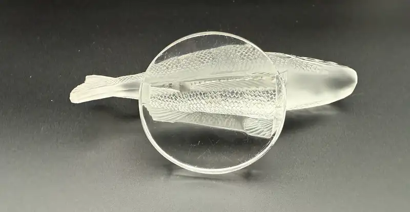 'Perche' Mascot by René Lalique in Opalescent Glass-For Sale