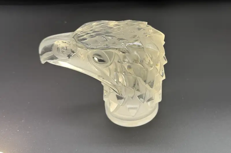 A Good Pre-War 'A Tete d'Aigle' Eagle Head Mascot by René La-For Sale