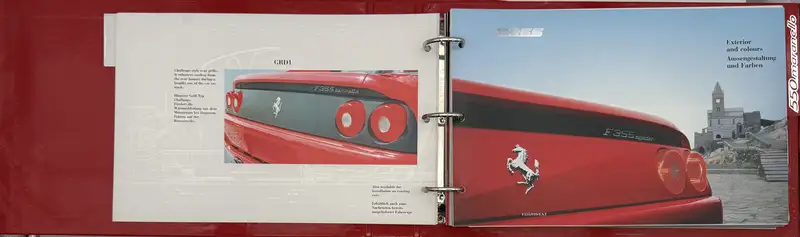 Ferrari 456M, F355 and 550 Maranello Showroom Options Book, -For Sale