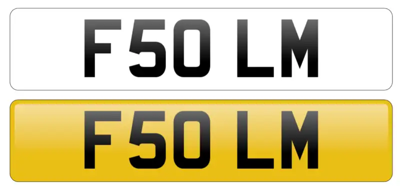 UK Registration Number F5 OLM-For Sale