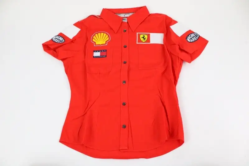 2000s Ferrari Tommy Hilfiger Formula 1 Polo Shirt -For Sale