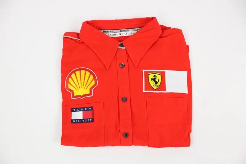 2000s Ferrari Tommy Hilfiger Formula 1 Polo Shirt -For Sale