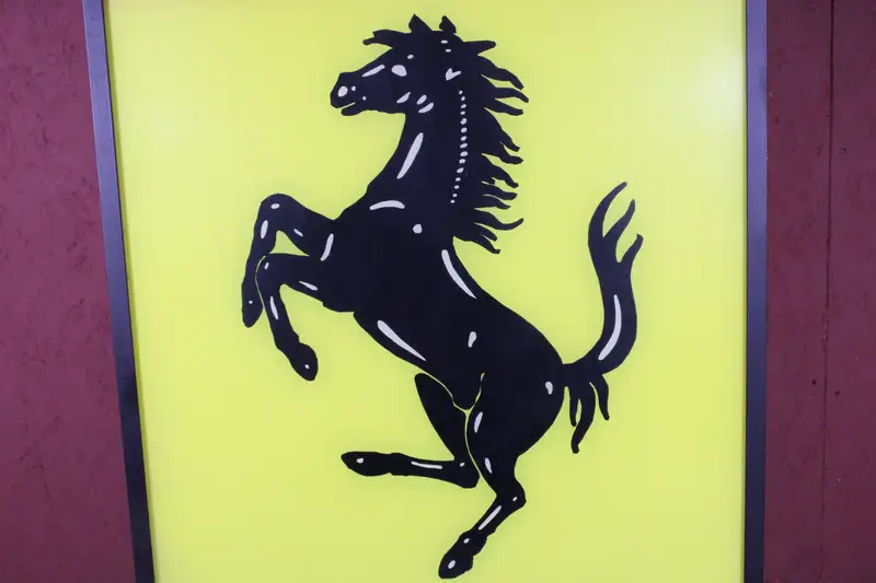 1980s 'Ferrari Servizio Assistenza' Large Illuminated Sign-For Sale