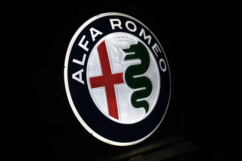 Alfa Romeo Large Illuminted Dealership Sign-For Sale