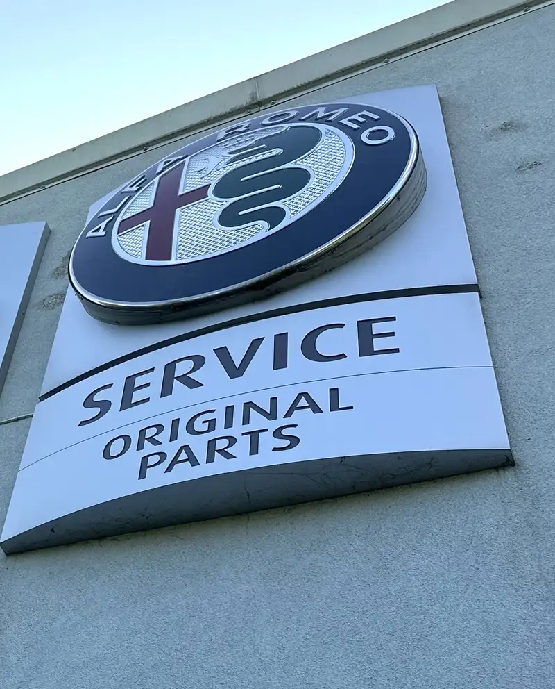 Alfa Romeo Large Illuminted Dealership Sign-Sold