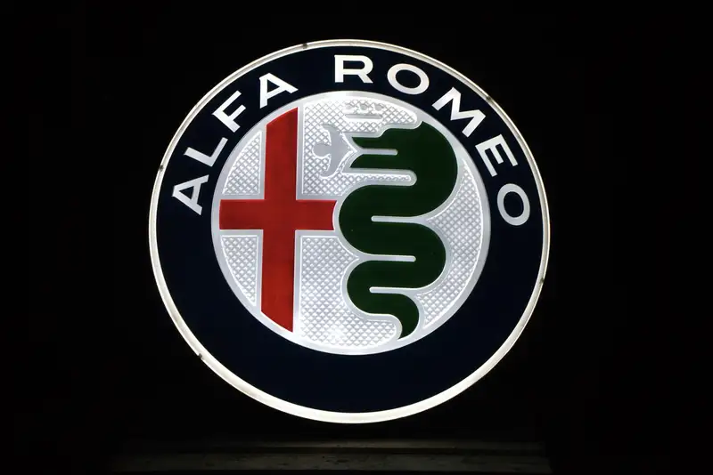 Alfa Romeo Large Illuminted Dealership Sign-For Sale