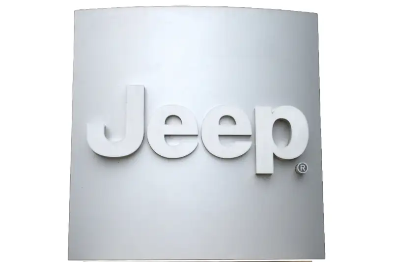 Large Jeep Service and Original Parts Main Dealership Sign -For Sale