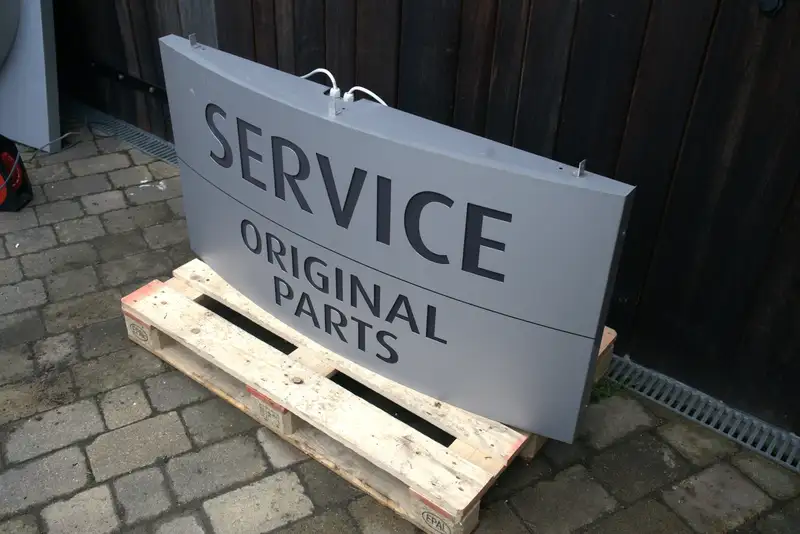 Large Jeep Service and Original Parts Main Dealership Sign -For Sale