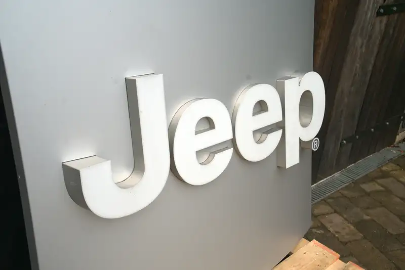 Large Jeep Service and Original Parts Main Dealership Sign -For Sale