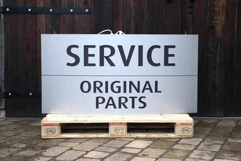 Alfa Romeo Service and Original Parts Large Dealership Illum-For Sale
