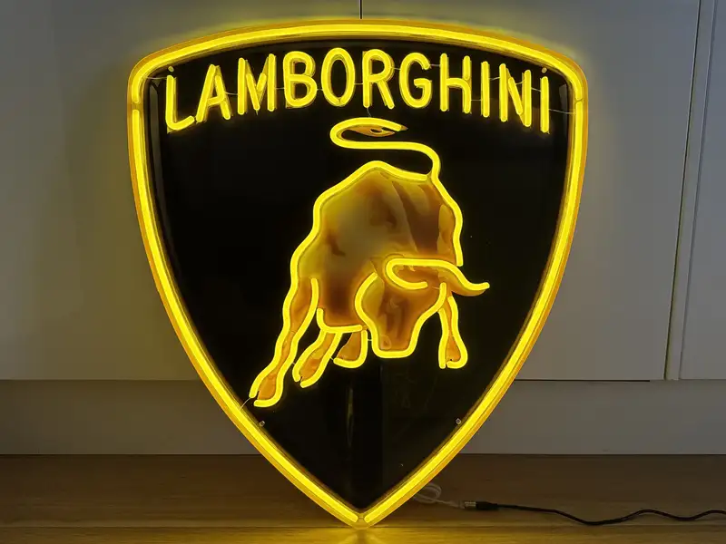 'Lamborghini' Tribute LED Wall Sign-For Sale