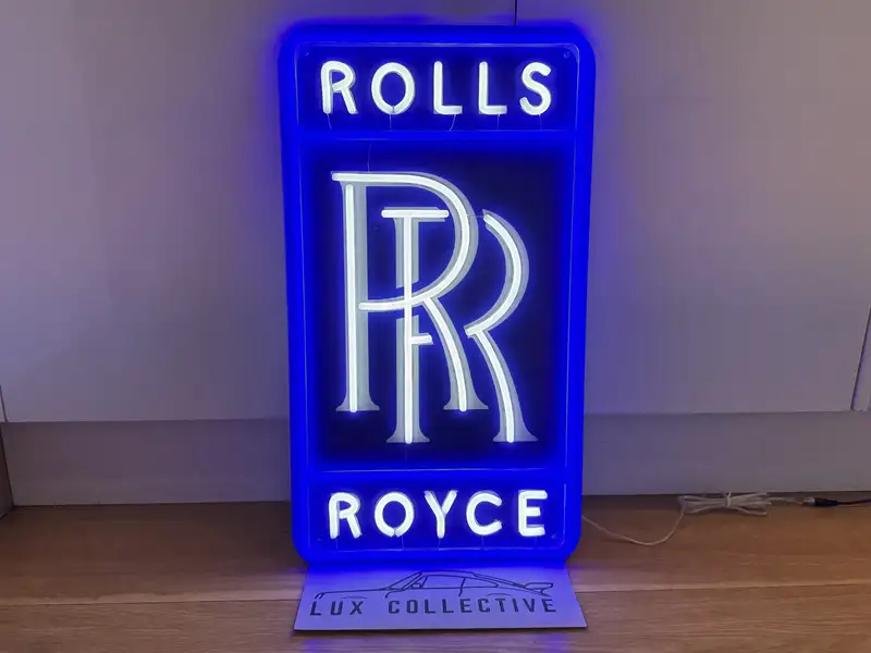 'Rolls-Royce' Homage Illuminated Sign-For Sale