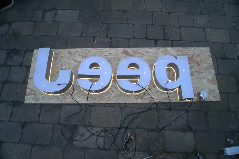 Jeep Dealership Illuminated Letters Sign-For Sale