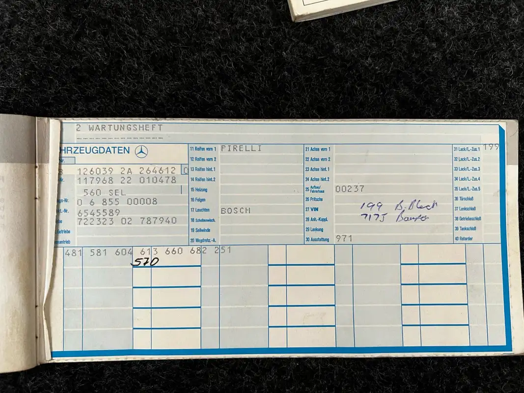 1986 Mercedes-Benz 560 SEL (W126)-For Sale