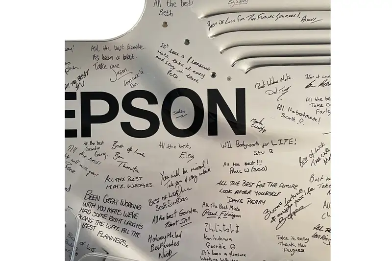 Mercedes-Benz AMG Petronas Multi-Signed 2015 Rear Wing End P-For Sale