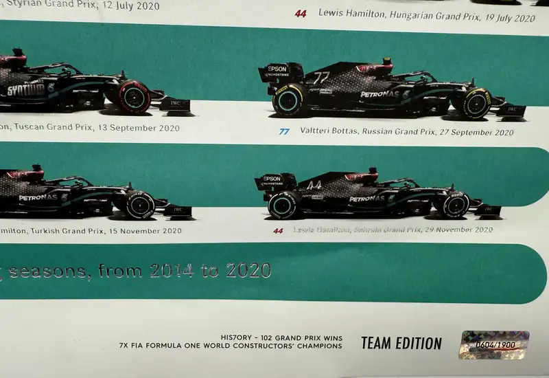 Mercedes-AMG Petronas Limited Edition Poster-For Sale