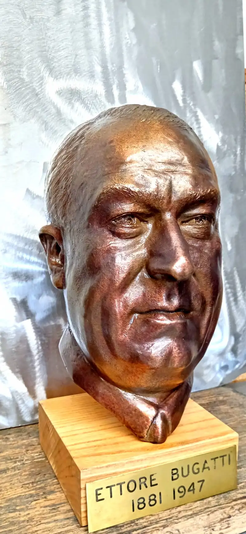 A Lifesize Bronze of Ettore Bugatti-For Sale