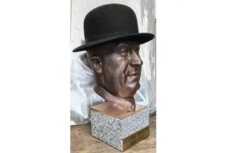 A Lifesize Bronze of Ettore Bugatti-For Sale