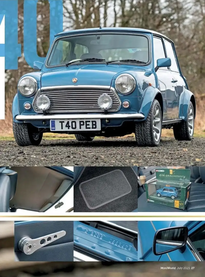 1999 Rover Mini 40th Anniversary - 8,000 miles-For Sale