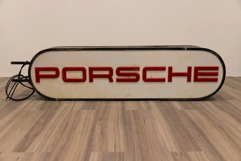 1960’s Original Porsche Illuminated Double Sided Dealership -Sold