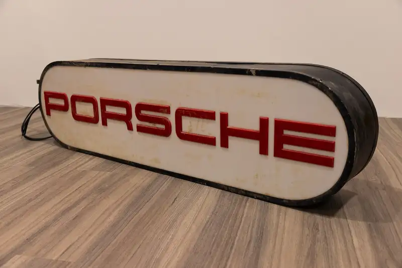 1960’s Original Porsche Illuminated Double Sided Dealership -Sold