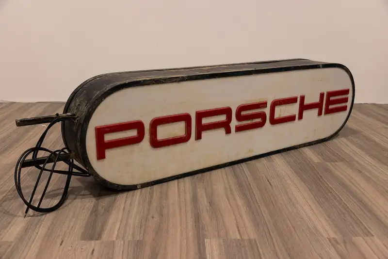 1960’s Original Porsche Illuminated Double Sided Dealership -Sold