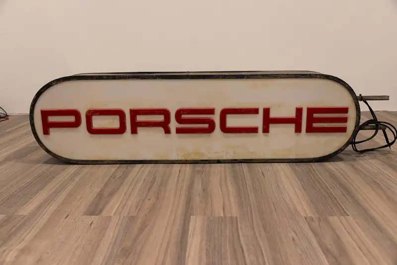 1960’s Original Porsche Illuminated Double Sided Dealership -Sold