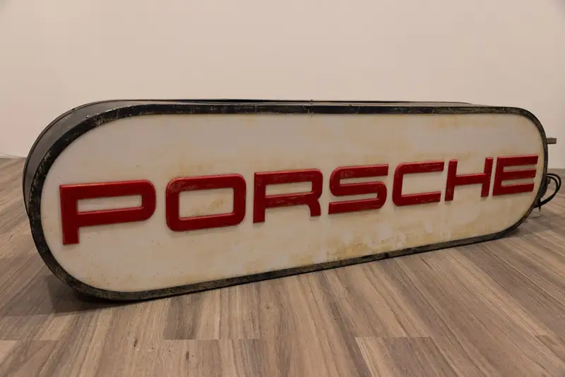 1960’s Original Porsche Illuminated Double Sided Dealership -Sold