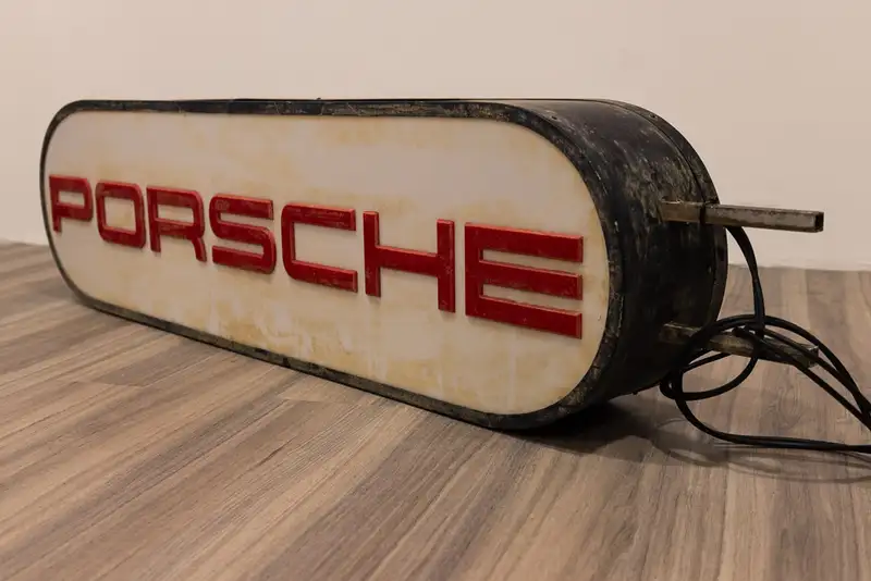 1960’s Original Porsche Illuminated Double Sided Dealership -Sold