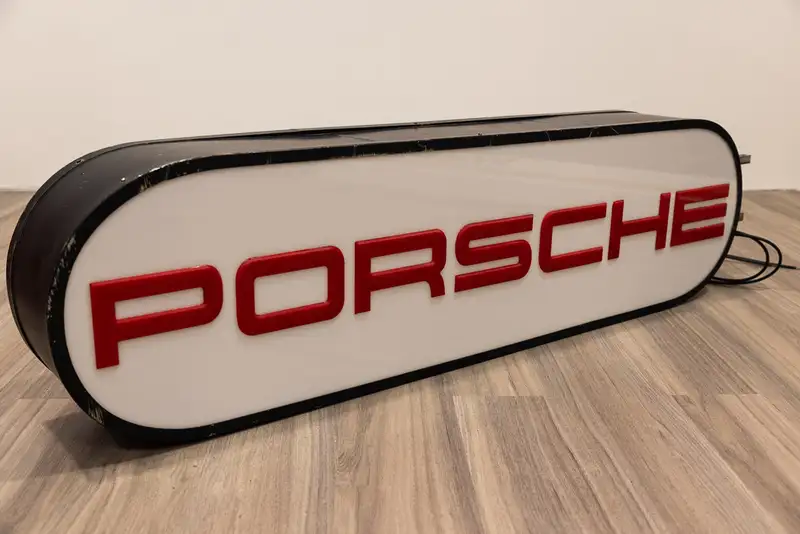 1960’s Original Porsche Illuminated Double Sided Dealership -Sold