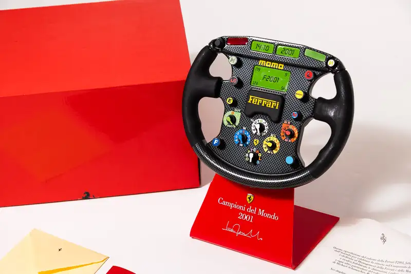 2001 Ferrari Formula 1 Carbon Fibre Steering Wheel 1:1 Scale-For Sale
