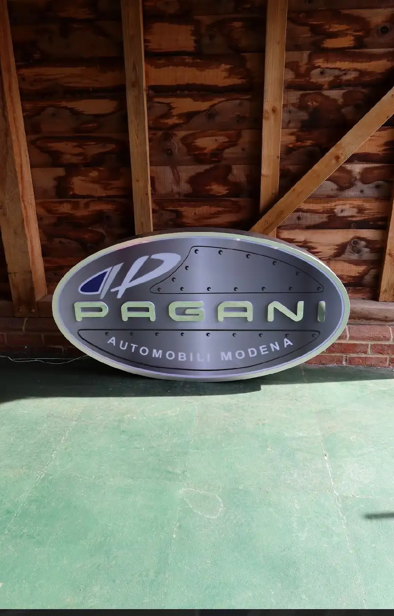 'Pagani' Style Illuminated Sign-For Sale