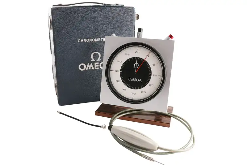 Omega Olympic Timer Complete with Pusher and Original Box-For Sale