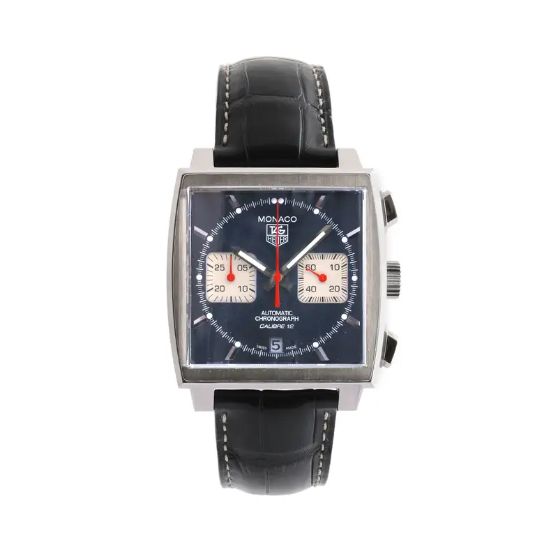 2012 Tag Heuer Monaco Blue Complete with Box and Paperwork-Sold