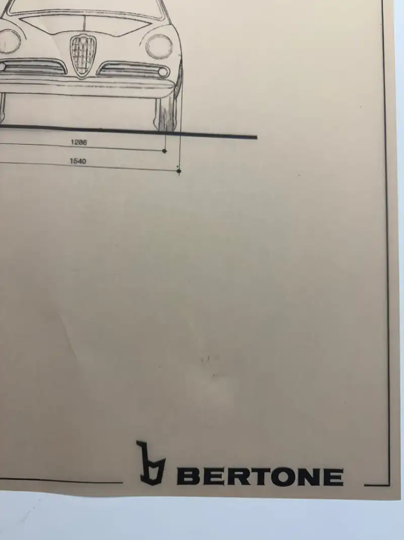 A Fascinating Selection of Ten Bertone Blueprints from the 1-For Sale